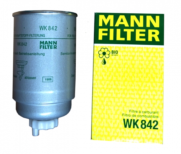 MANN Kraftstofffilter WK842 für Volvo, VW, Lancia, Land Rover, Fiat, Ford